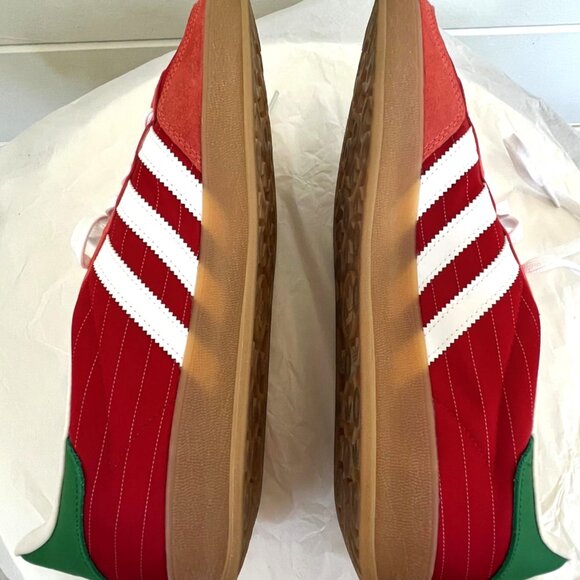 Men's Size 11.5 Adidas Gazelle Indoor Olympic Pack - Red gum sol - Picture 5 of 14